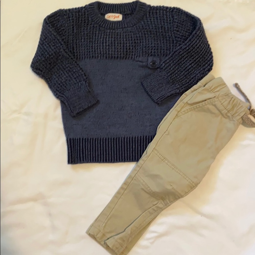 Cat and Jack sweater and pants